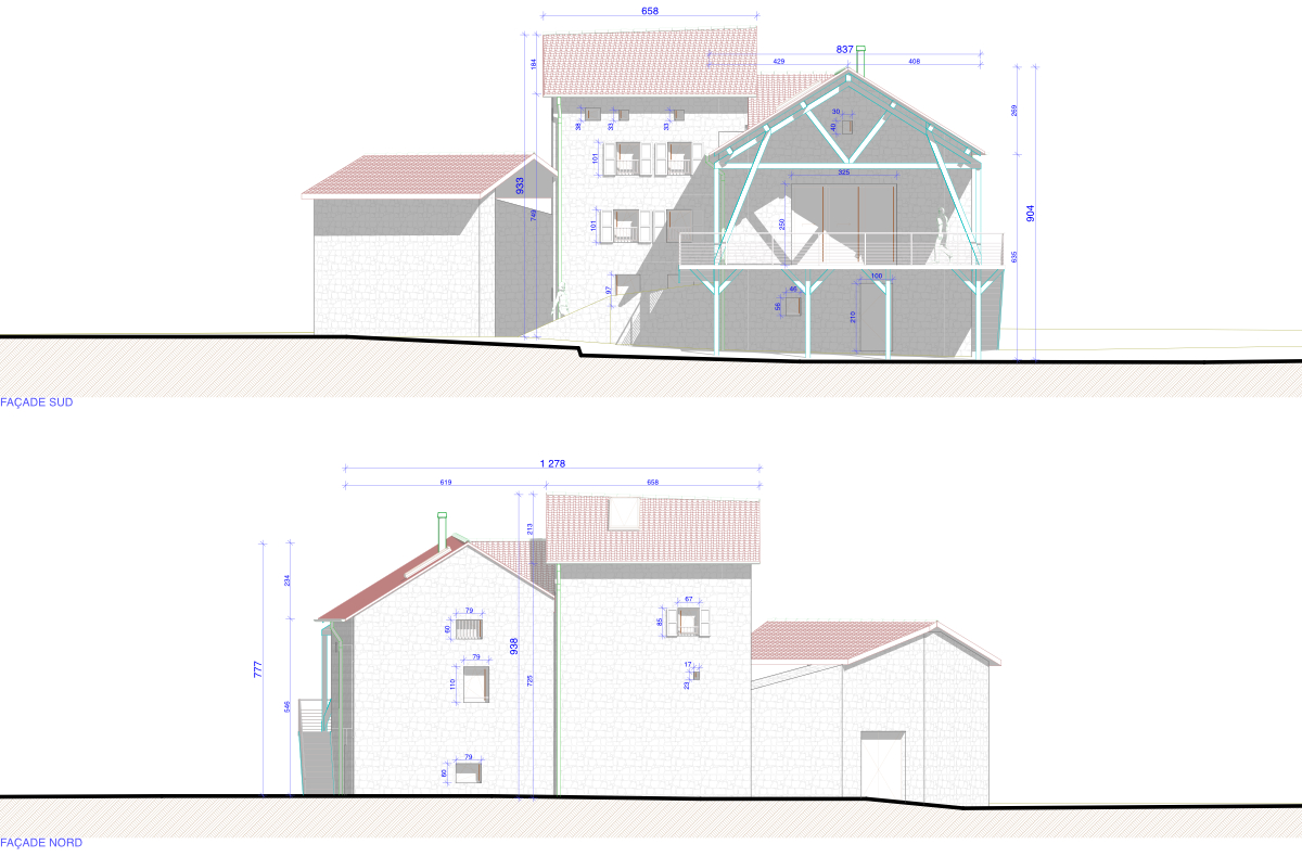 Façades du projet