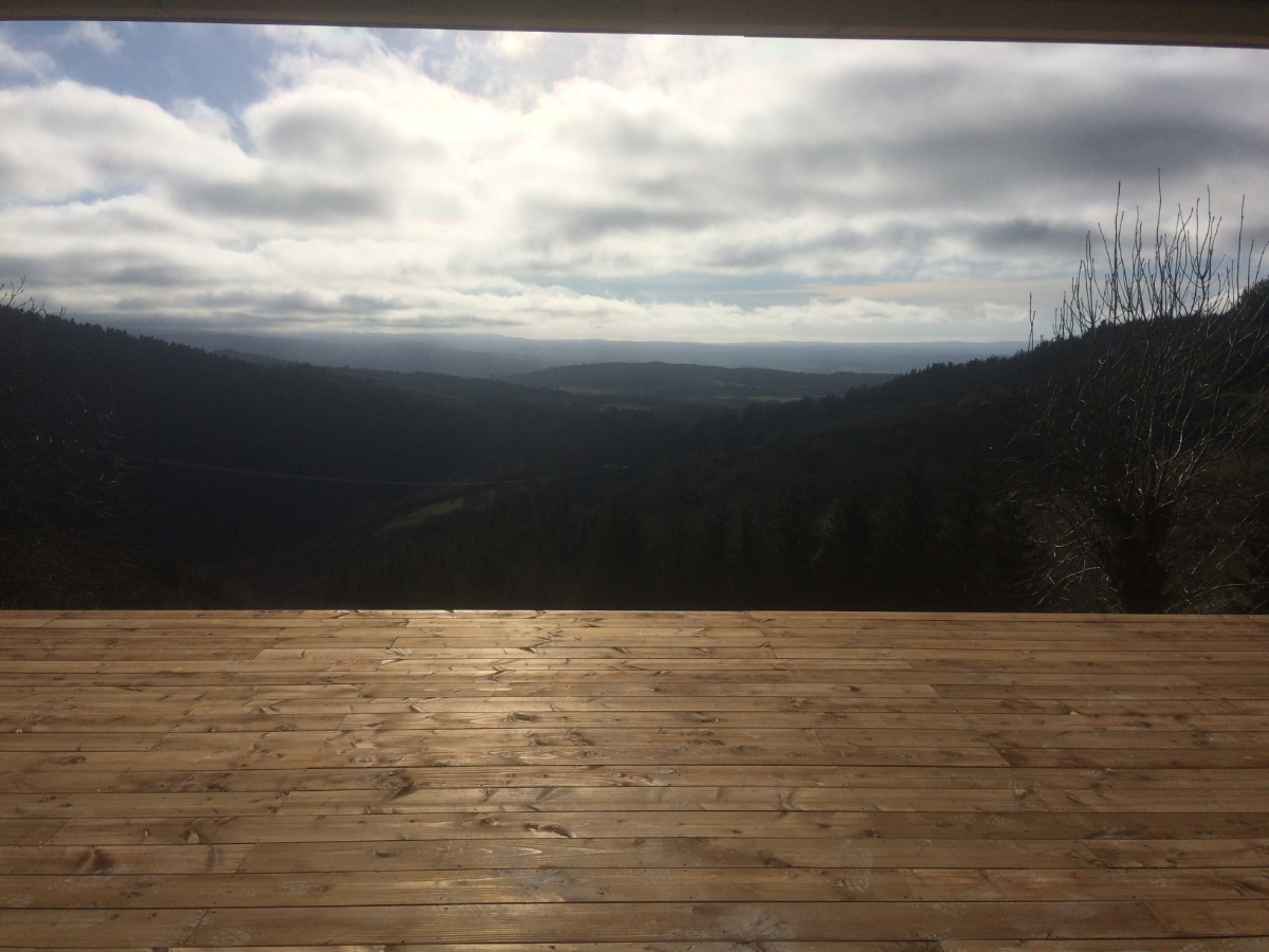 Vue dégagée depuis la terrasse