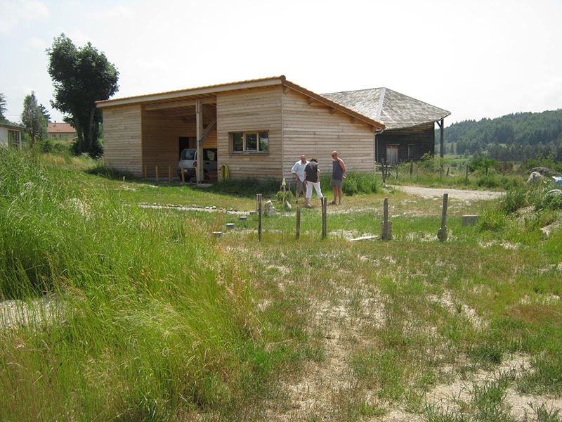 Maison en ossature bois sur pilotis à Rocles